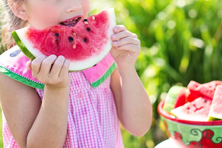 Girl and Watermelon